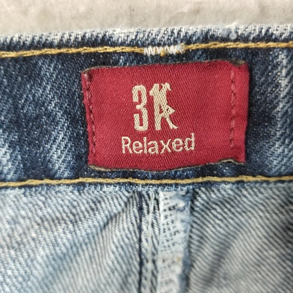 Wrangler jeans men's 38x30 3A relaxed fit blue denim pants 31MWZ Retro